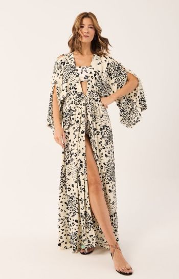 KAFTAN MARINA ONÇA P&B