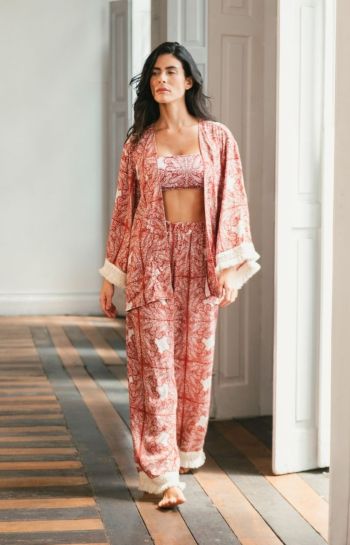 PONCHO THAYNA PAISLEY CANELA