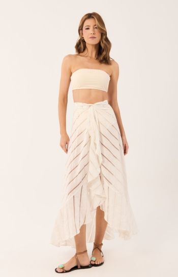 SAIA BRUNA AMARRAÇÃO ECRÚ