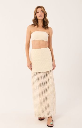 SAIA MAYA LONGA TELA ECRU