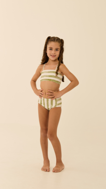 CONJUNTO INFANTIL LIZ LISTRA VERDE