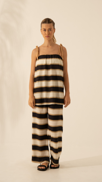 BLUSA MARJORIE LINE BLACK GOLD