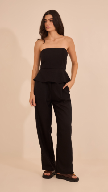 CROPPED JAMILE PRETO E CALÇA CAMILA PRETA