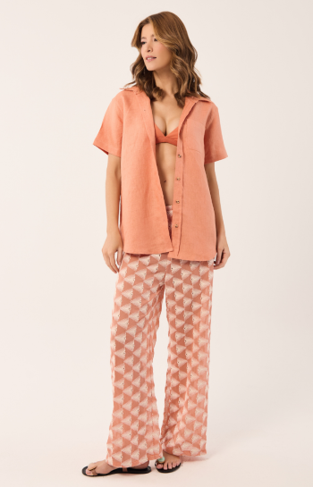 CAMISA DAVI LINHO ARGILA