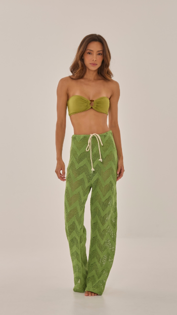 CALÇA AMANDA TRICOT VERDE