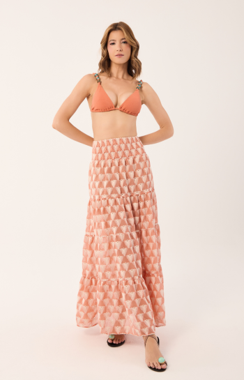 SAIA BRENDA BORDADA ARGILA