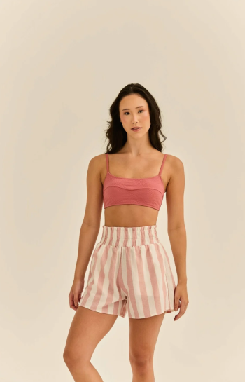 SHORT STELA LISTRA GOIABA