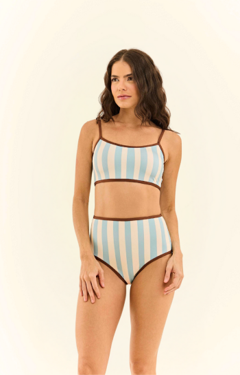 TOP ROBERTA LISTRA AZUL
