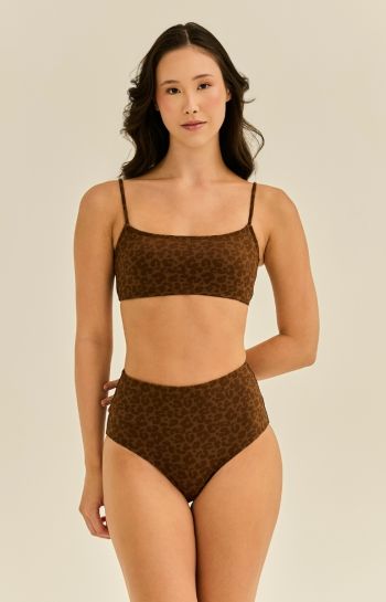 TOP SUELI DECOTE QUADRADO ONÇA MARROM