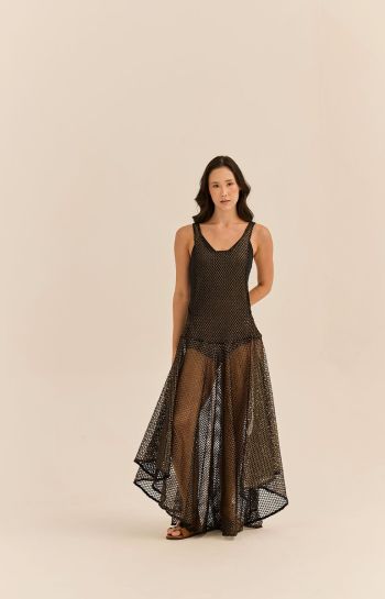 VESTIDO HELOISA TELA BLACK GOLD